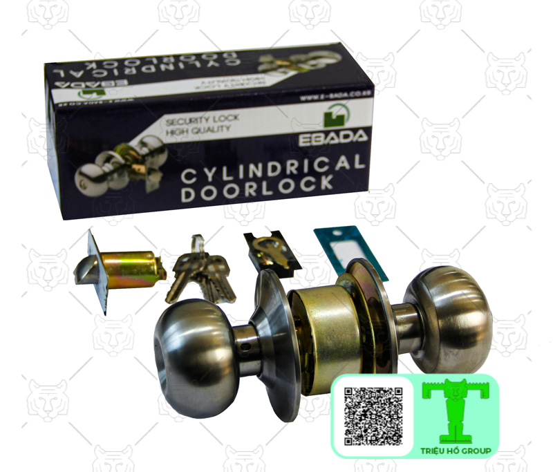 Khóa cửa nắm tròn sử dụng cho cửa đi bản lề Panel dày 50mm ở mọi không gian